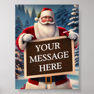 From Santa, With Love: Your Tailored Festive Messa Poster
