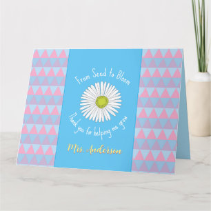From Seed to Bloom Teacher Thank You Card