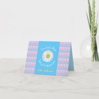 From Seed to Bloom Teacher Thank You Card