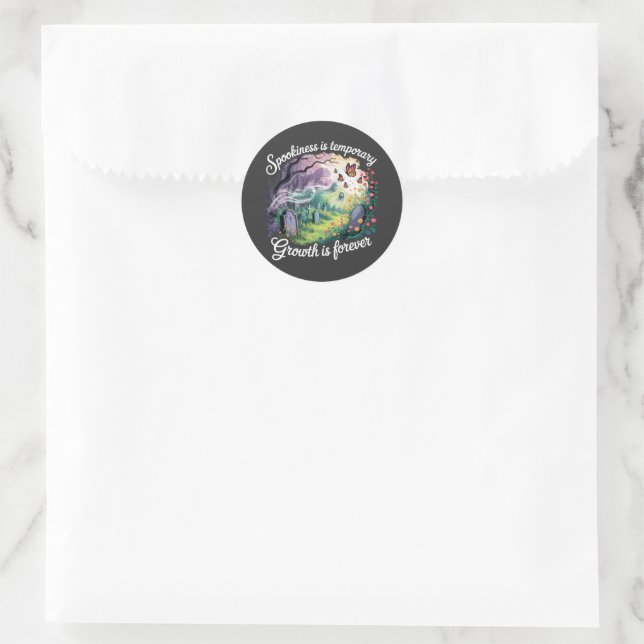 From Shadows to Bloom – Transformation sticker (Bag)
