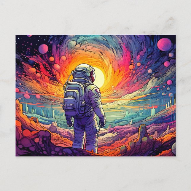 From Space & Beyond Illustration Postcard (Front)