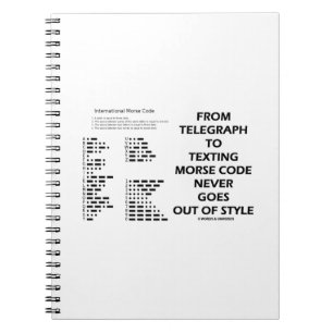 From Telegraph To Texting Morse Code Never Style Spiral Notebook