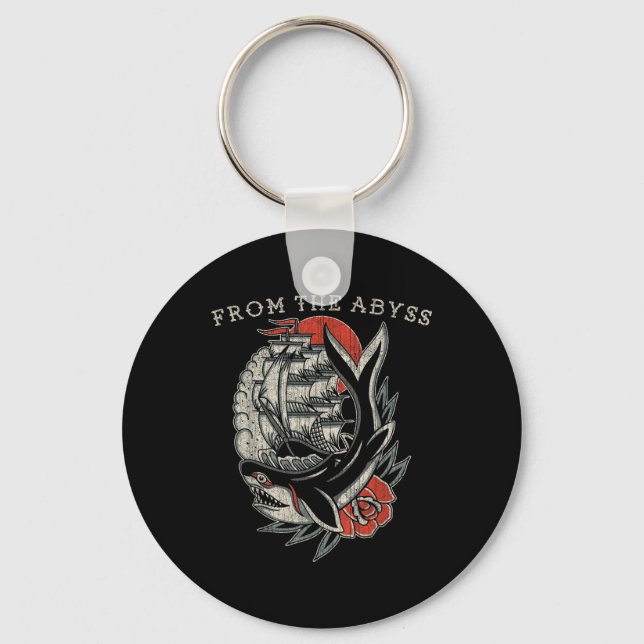 From The Abyss, Traditional Old School Ship &amp;  Key Ring (Front)