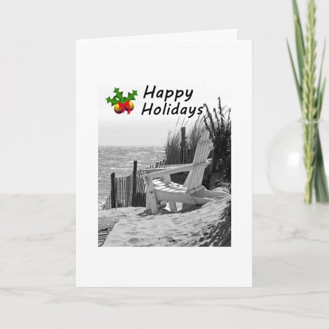 FROM THE BEACH AT CHRISTMAS "ENJOY" HOLIDAY CARD (Front)