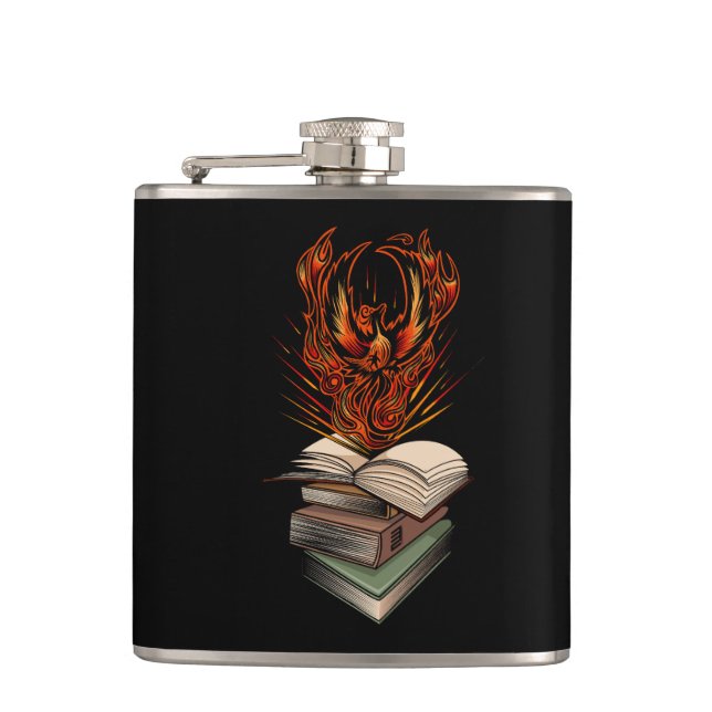From The Books Hip Flask (Front)
