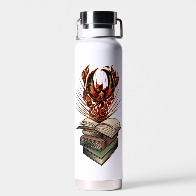 From The Books Water Bottle (Back)