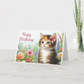 From The Cat Happy Birthday  Holiday Card