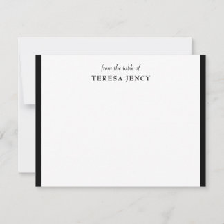 From the Desk Of | Classic Black and White Design Card