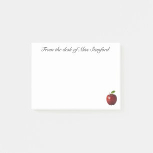 From the Desk of -customisable teacher sticky note