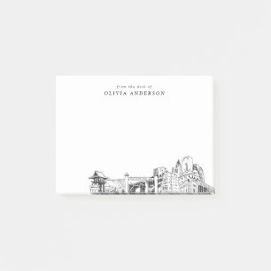 From the Desk of Fort Worth Skyline Personalized Post-it Notes