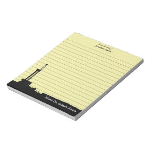 From the desk of   Make Oil Great Again   Yellow Notepad