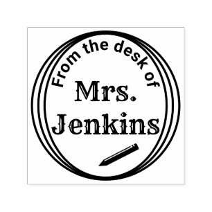 “From the desk of” Personalised Self Inking St Self-inking Stamp