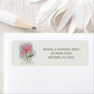 From the desk of Personalised Watercolor Flower