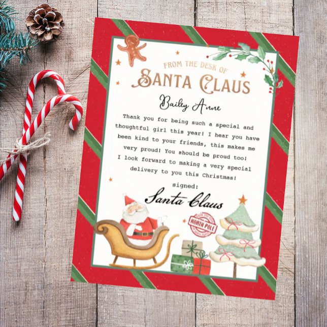 From the desk of Santa Claus Telegram Santa Letter Poster (Creator Uploaded)