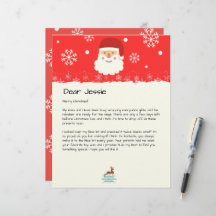 From The Desk of Santa|Custom Christmas Letter