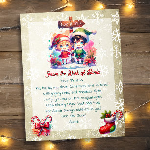 From the Desk of Santa for Kids   Anime Elf