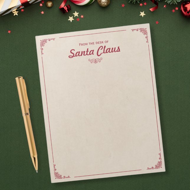 From the Desk of Santa - Vintage Christmas Notepad (Creator Uploaded)
