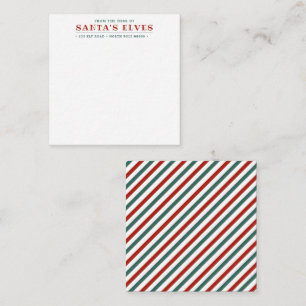 From the Desk of Santa's Elves Mini Note Card