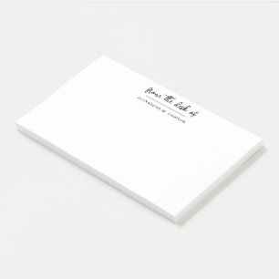 From The Desk Of Simple Script Personalized Name Post-it Notes