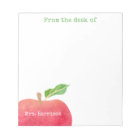 From The Desk of Teacher Red Apple Personalised