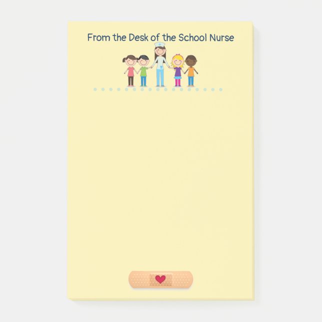 From the Desk of the School Nurse Notes (Front)