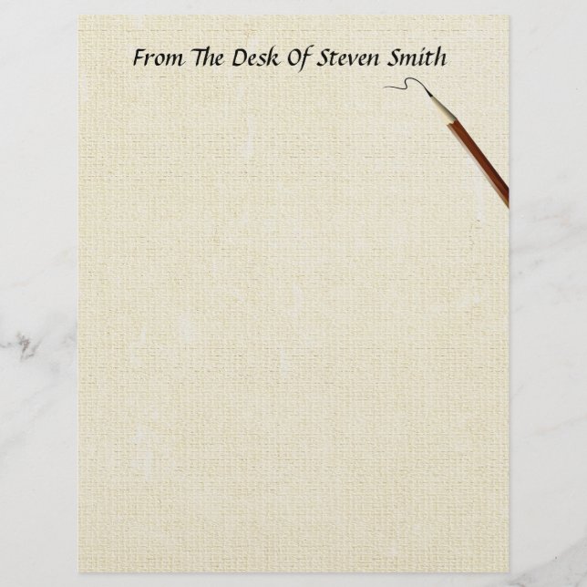 From The Desk Of... With A Pencil Stationery (Front)