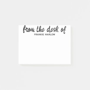 From The Desk Of Your Name Personalized  Post-it Notes