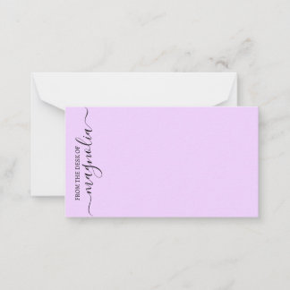From the Desk Simple Elegant Notecard