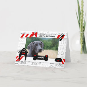 from the Dog Birthday Red Pet's Photo and Name Card
