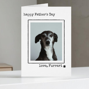 From the Dog Minimalist Father's Day Photo Card