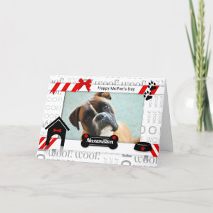 from the Dog Mother's Day Photo in Red and Black Card