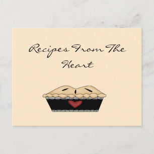 From The Heart Pie Recipe Card