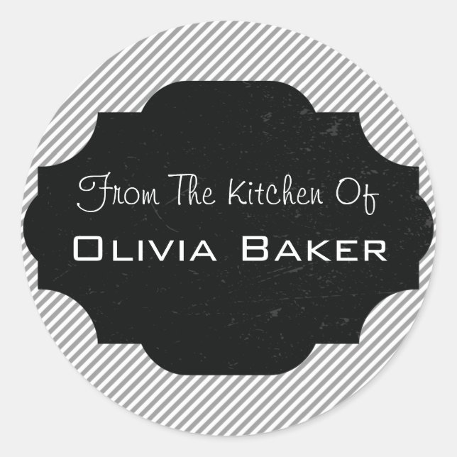 From The Kitchen Of - Baked Goodies Classic Round Sticker (Front)