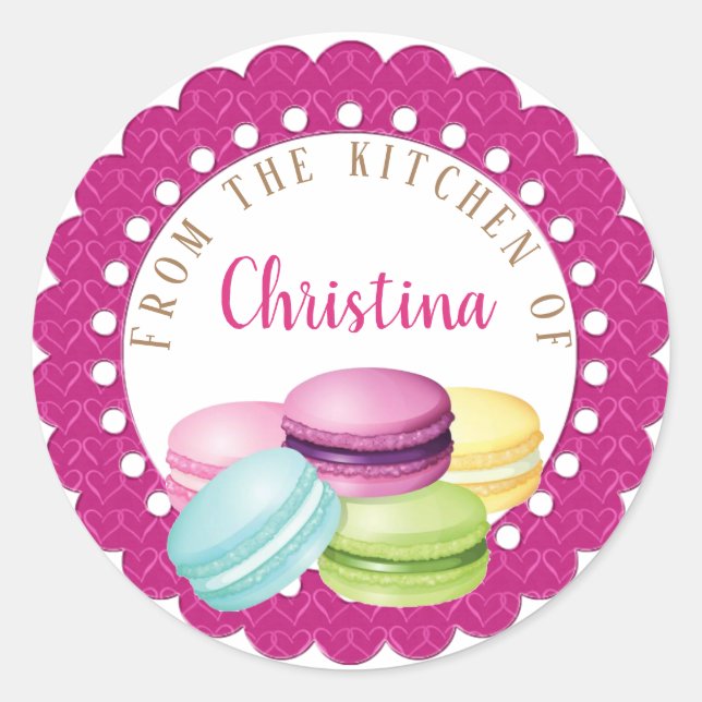 From the kitchen of baking classic round sticker (Front)