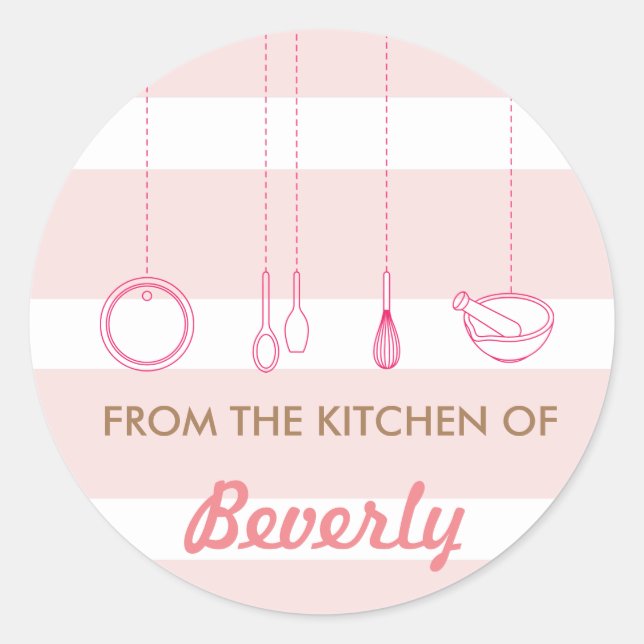 From the kitchen of baking stickers (Front)