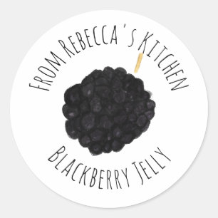 From The Kitchen Of Blackberry Bramble Jelly   Jam Classic Round Sticker