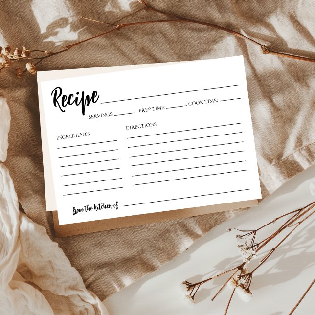 From the Kitchen of Bridal Shower Recipe Card (Creator Uploaded)