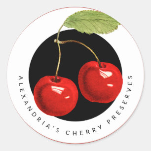 From the Kitchen Of Cherry Preserves or Jelly Classic Round Sticker