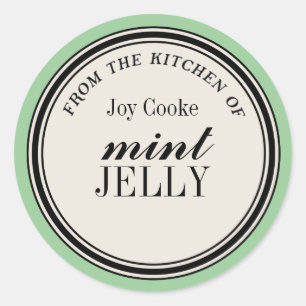 "From the Kitchen of" Circle Label Template