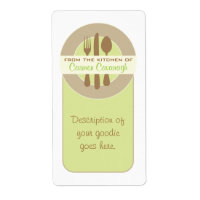 From the Kitchen Of Container Labels (avacado)