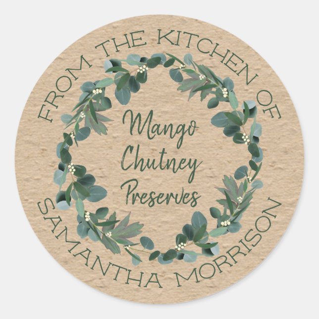 From The Kitchen Of | Eucalyptus Goodies Label (Front)