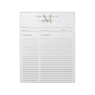 From the Kitchen Of Gold Monogram Recipe Sheet