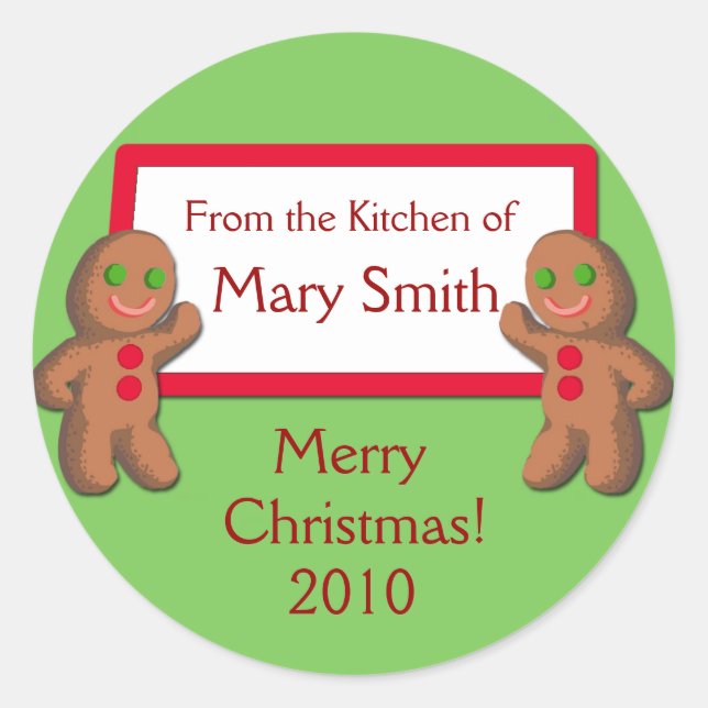 From the Kitchen of ...Holiday Gifting Labels (Front)