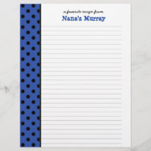 From the Kitchen of Nana Polka Dot Recipe Page