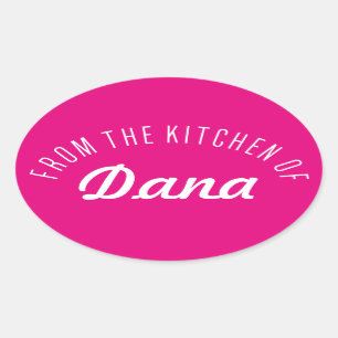 From The Kitchen Of Oval Sticker