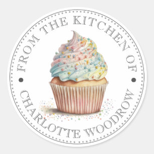 From The Kitchen Of Painted Cupcake Classic Round Sticker