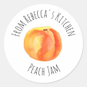 From The Kitchen Of Peach Jam Classic Round    Sticker