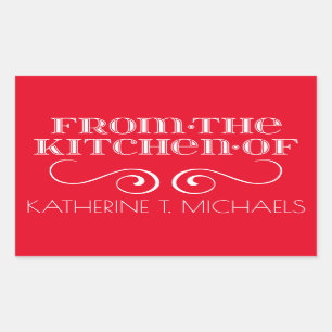 From The Kitchen Of Rectangular Sticker