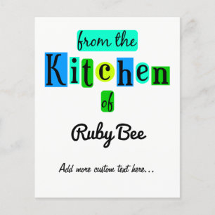 From the Kitchen of Retro Custom Canning Flyer