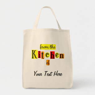 From the Kitchen of Retro Custom Grocery Tote